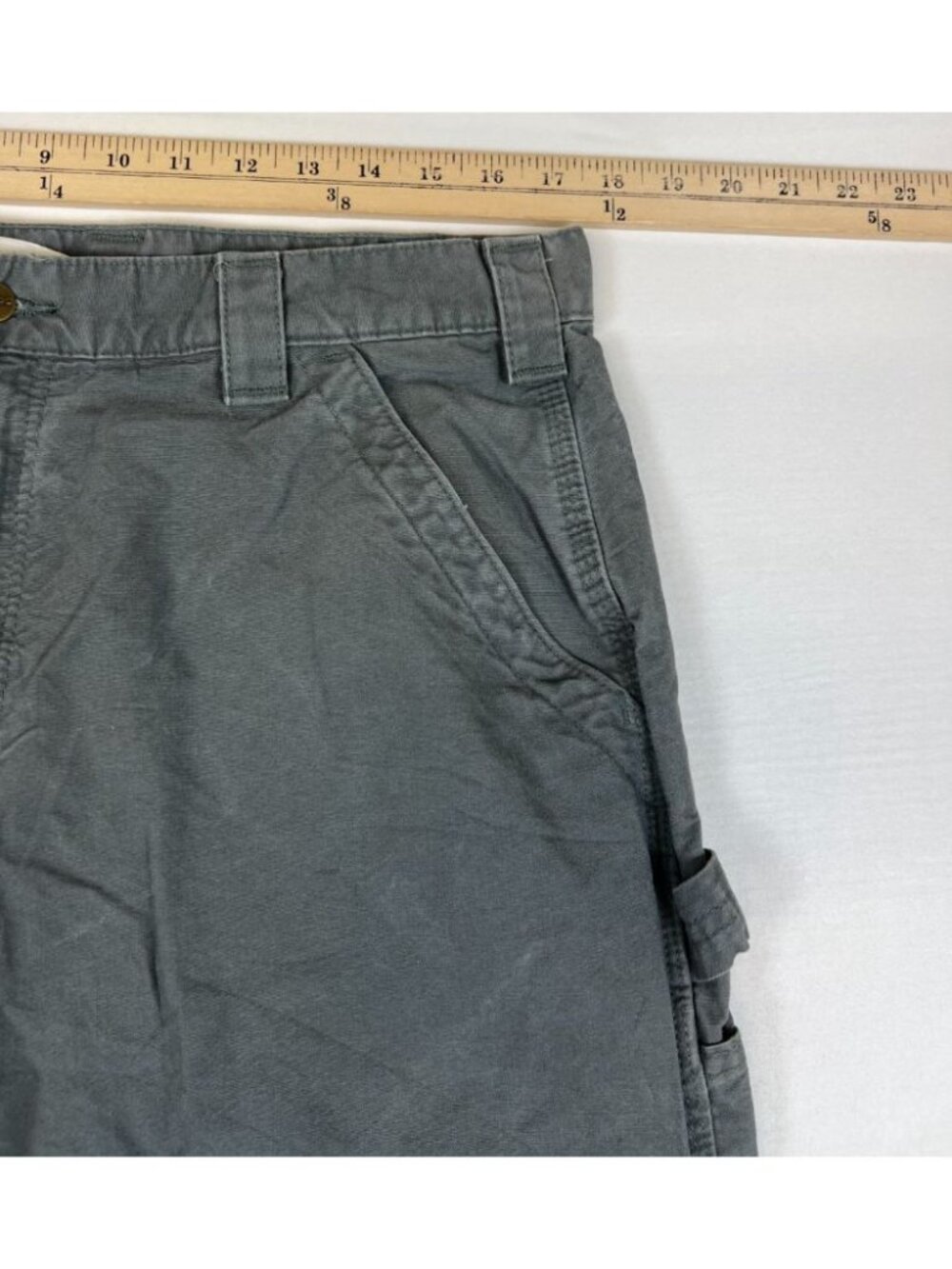 Carhartt B151 FAT Pants Mens 36x32 Gray Dungaree Fit Cotton Canvas - Picture 10 of 10